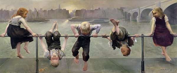 Street Arabs at Play, 1890 by Romanticism