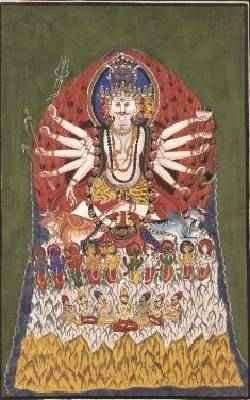 Mahadeo from a Shrine in Nepal Pushupati 1852-60 by Romanticism