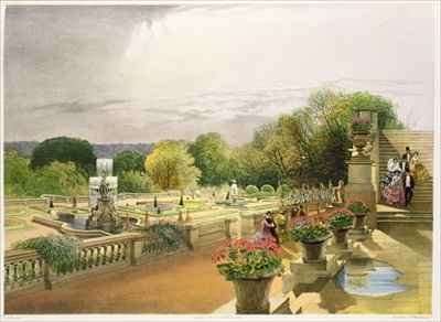 The Parterre, Harewood House near Leeds by Romanticism