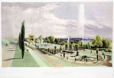 Lower Terrace Garden, Worsley Hall by Romanticism
