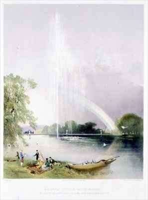 The Great Fountain, Enville Gardens by Romanticism
