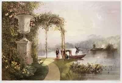 The Lake, Trentham Hall Gardens by Romanticism