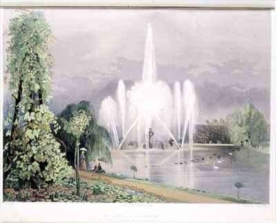 The River Horse Fountain, Enville by Romanticism