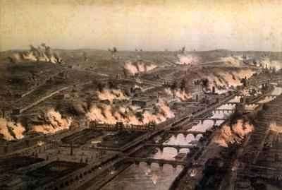 Panorama of the Fires in Paris during the Commune by Romanticism