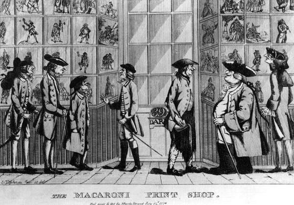 The Macaroni Print Shop by Romanticism
