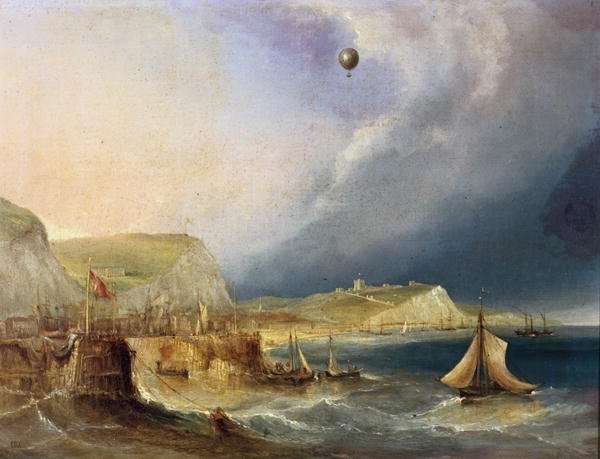 The First Balloon Crossing, 7th January 1785 by Romanticism