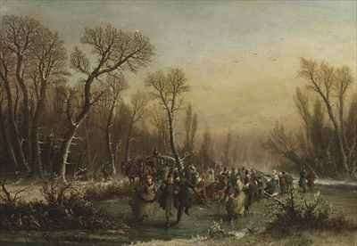 Skating in the Forest by Romanticism