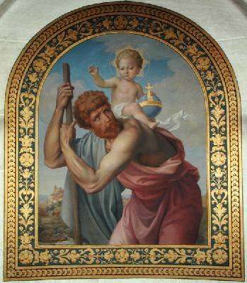 St Christopher Carrying the Infant Jesus by Romanticism