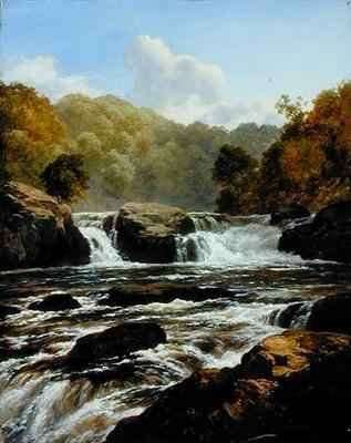 Falls on the Clyde Bonnington Lynn by Romanticism
