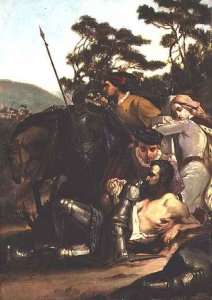 The Death of Marmion by Romanticism