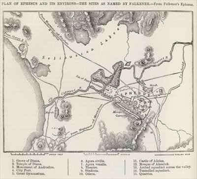 Plan of Ephesus and its Environs by Romanticism