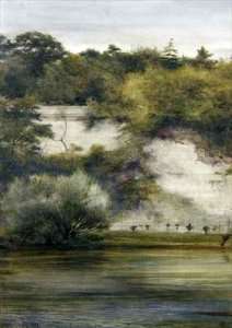 By the Riverside by Romanticism