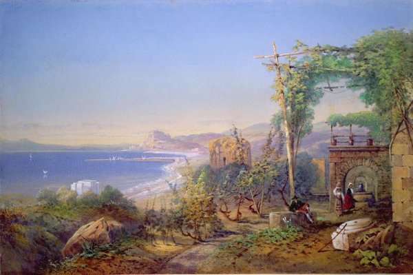 Castille and the Bay of Baia, Pozzuoli, 1866 by Romanticism