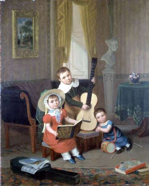 The Trio, 1829 by Romanticism