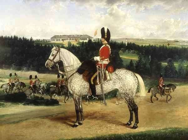 A Squadron Sergeant Major a Kettle Drummer and a Detachment of Scots Greys by Romanticism