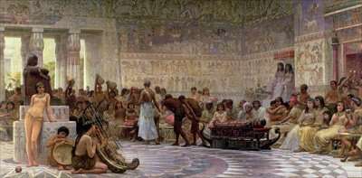 An Egyptian Feast 1877 by Romanticism