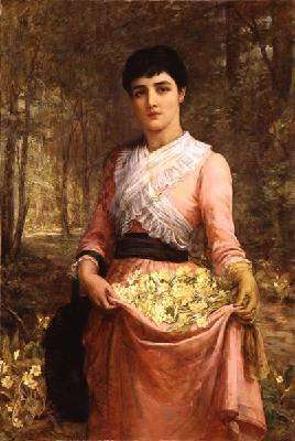 The Daughters of our Empire England The Primrose 1887 by Romanticism