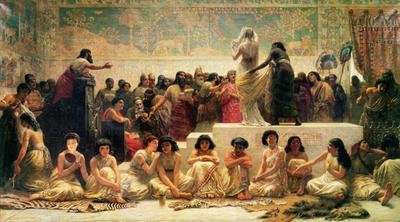 The Babylonian Marriage Market 1875 by Romanticism