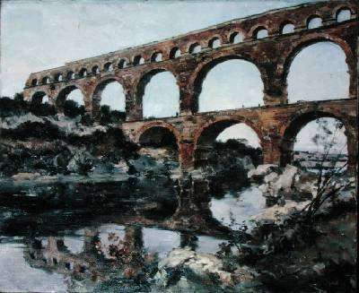 Pont du Gard by Romanticism