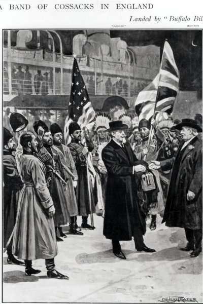 Colonel W.F. Cody Buffalo Bill Arriving in Liverpool by Romanticism