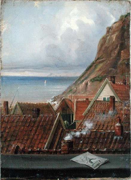 View from a Window of Helgoland by Romanticism