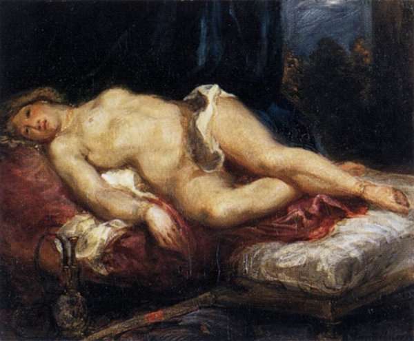 Odalisque Reclining on a Divan 1827-28 by Romanticism