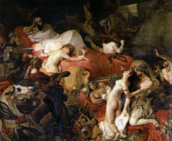 The Death of Sardanapalus 1827 by Romanticism