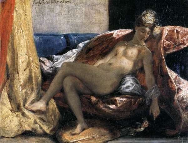 Woman with a Parrot 1827 by Romanticism