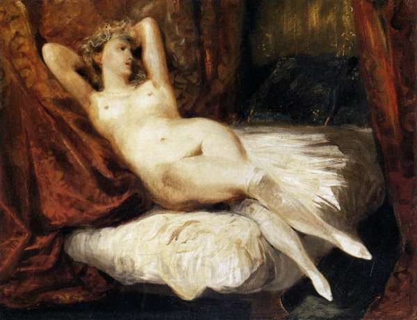Female Nude Reclining on a Divan 1825-26 by Romanticism