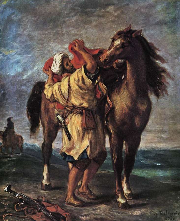 Marocan And His Horse by Romanticism