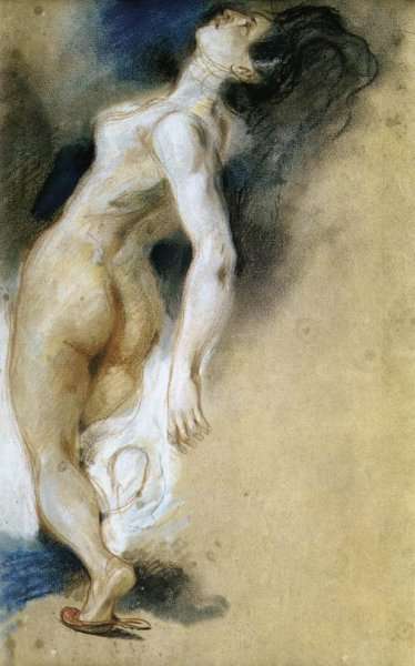 Female Nude, Killed from Behind c. 1827 by Romanticism