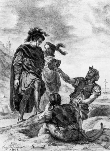 Hamlet and Horatio in the Graveyard 1843 by Romanticism