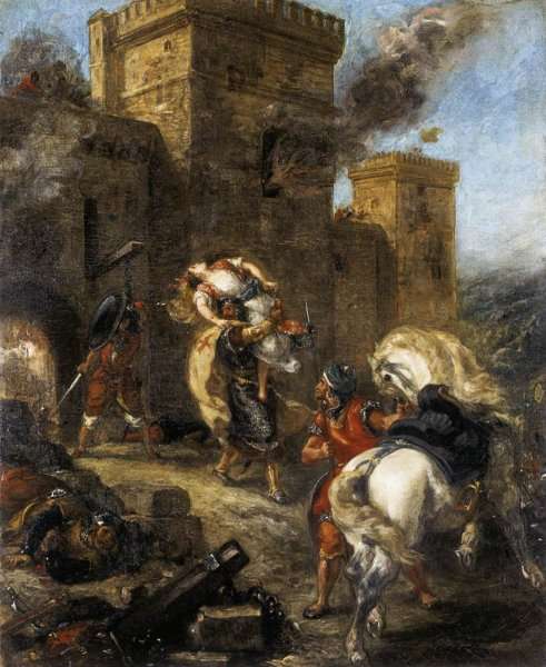 The Abduction of Rebecca 1858 by Romanticism