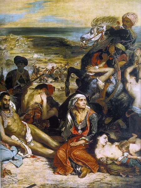 The Massacre at Chios (1) (detail 2) 1824 by Romanticism