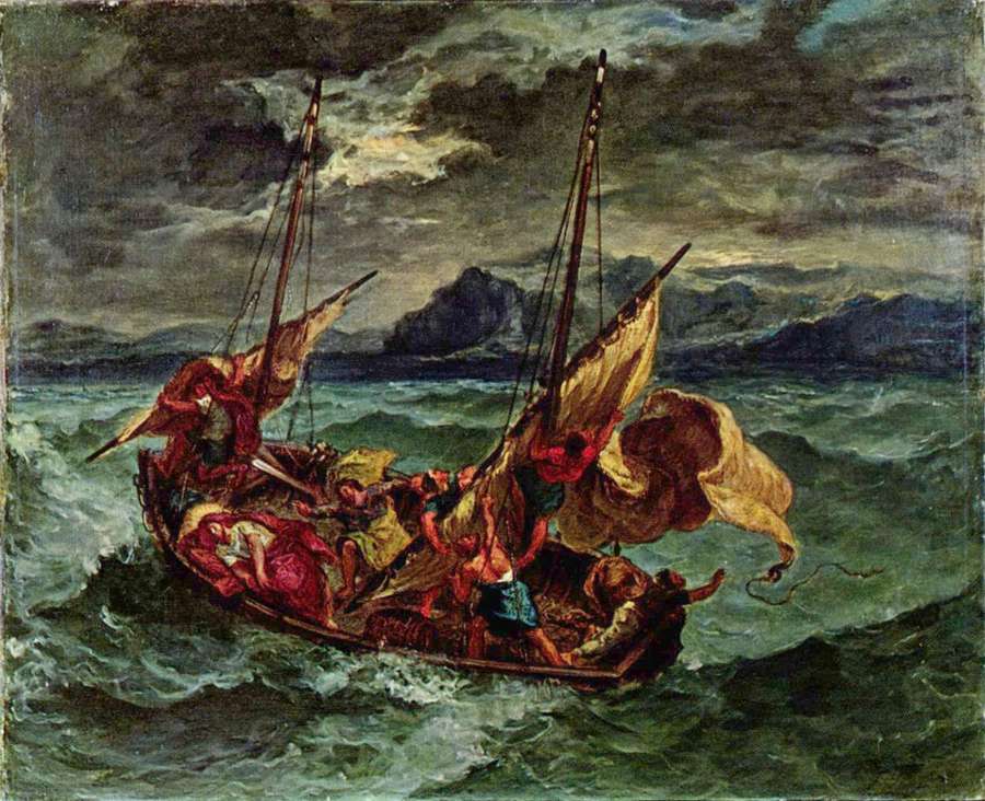 Christ on the Lake of Gennezaret 1854 by Romanticism