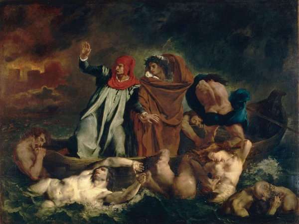 The Barque of Dante 1822 by Romanticism