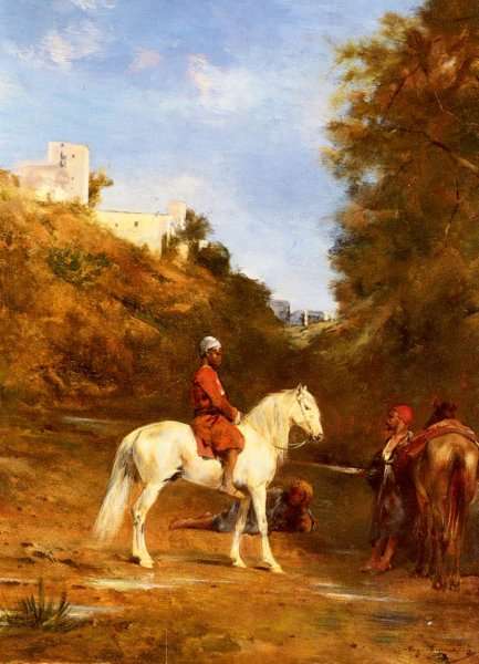 Watering The Horses by Romanticism