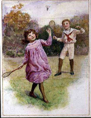 A Game of Shuttlecock by Romanticism