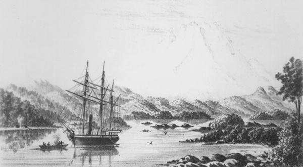 Mount Burney from the Otter Islands by Romanticism