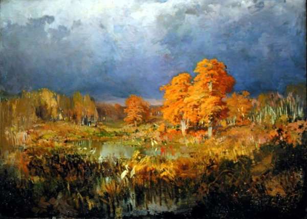 Forest Swamp in Autumn, c.1872 by Romanticism