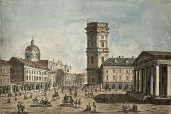 View of Nevsky Prospekt, St. Petersburg, 1810 by Romanticism