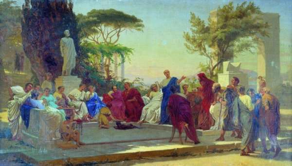 Horatius Reading his Satires to Maecenas by Romanticism