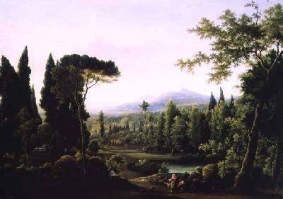 View of Hadrians Villa near Rome by Romanticism