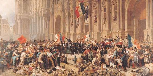 Lamartine rejects the red flag in 1848 by Romanticism