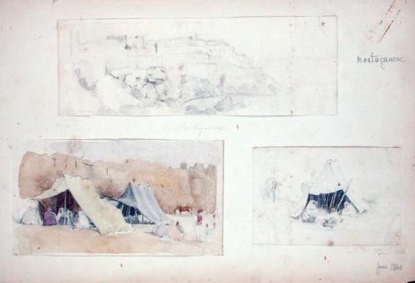 Mostaganem, from Vues et Portraits Faits Pendant la Campagne de Mai 1840, 1840 by Romanticism