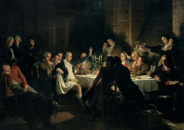 The Last Banquet of the Girondins, c.1850 by Romanticism