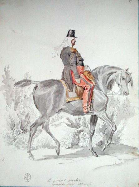 General Jean-Baptiste Marbot 1782-1854 from Album Afrique 1835-45, 1840 by Romanticism