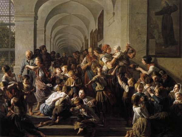 The Soup Kitchen 1859 by Romanticism