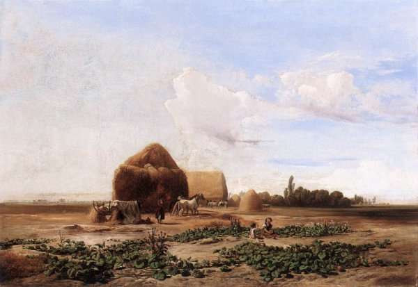 Harvesting Watermelons 1852 by Romanticism