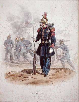 Paris Firemen Sapeurs Pompiers by Romanticism